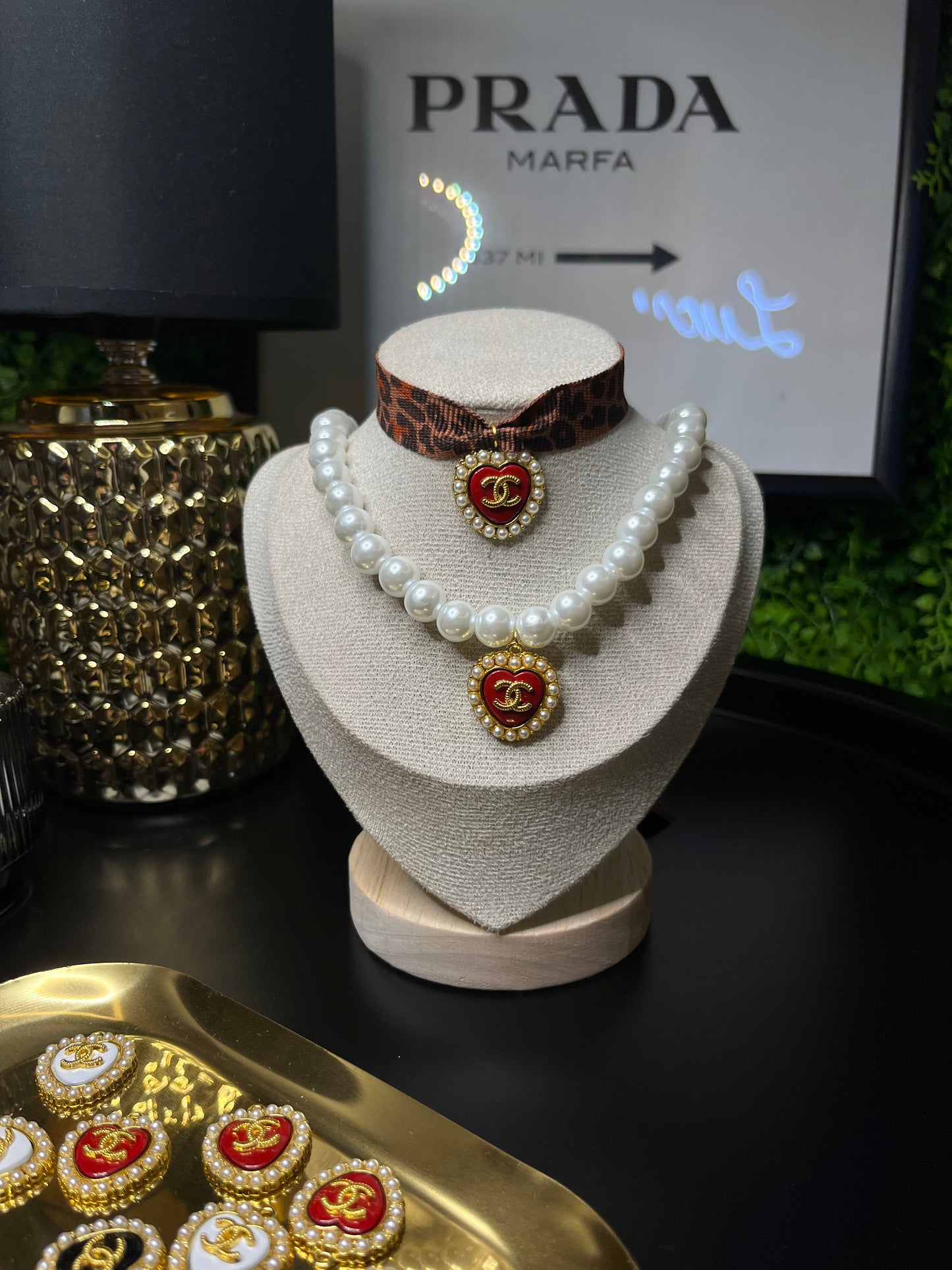 Combo animal Chanel vintage Red