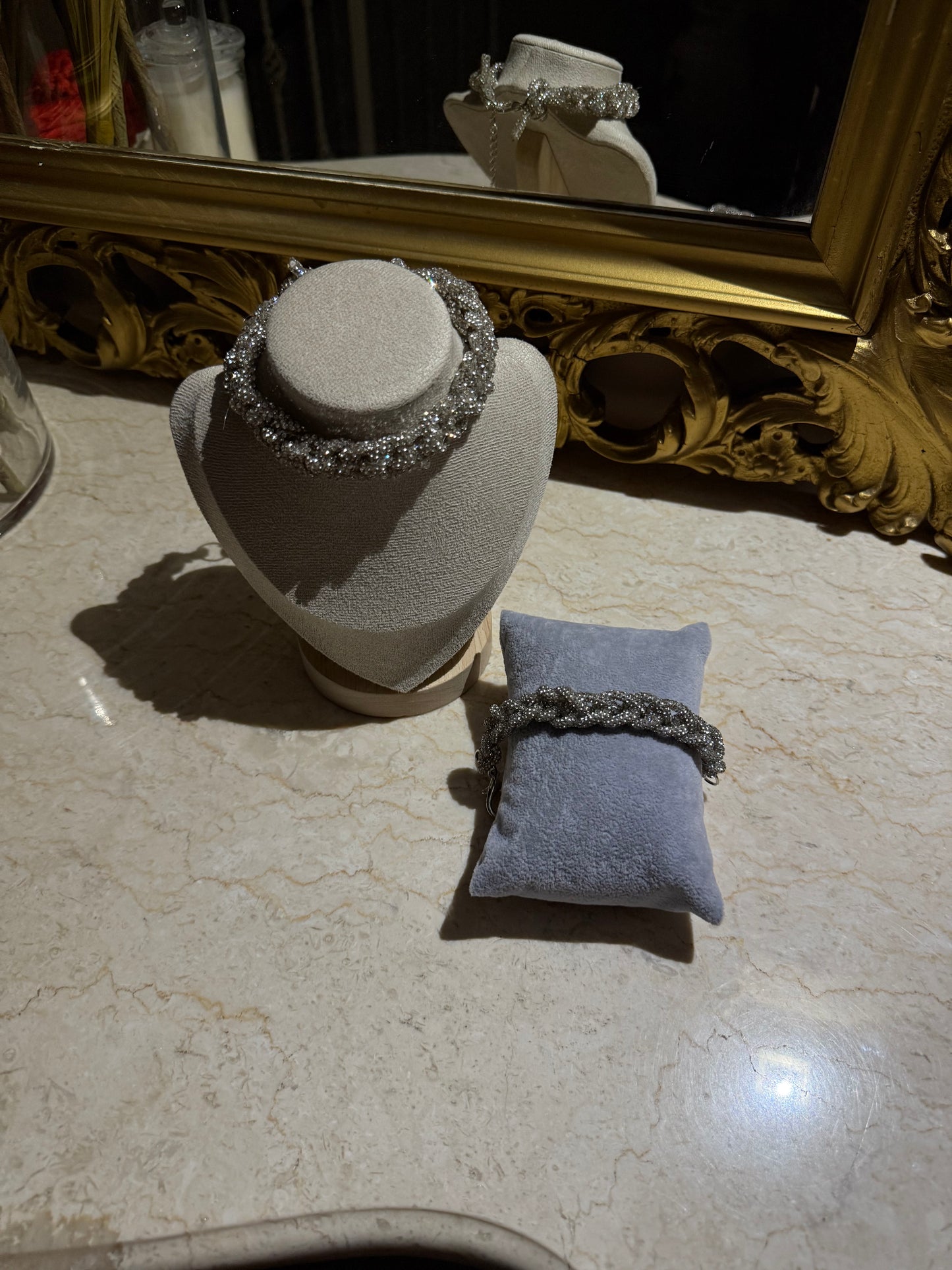 Combo chocker + Bracciale Amina