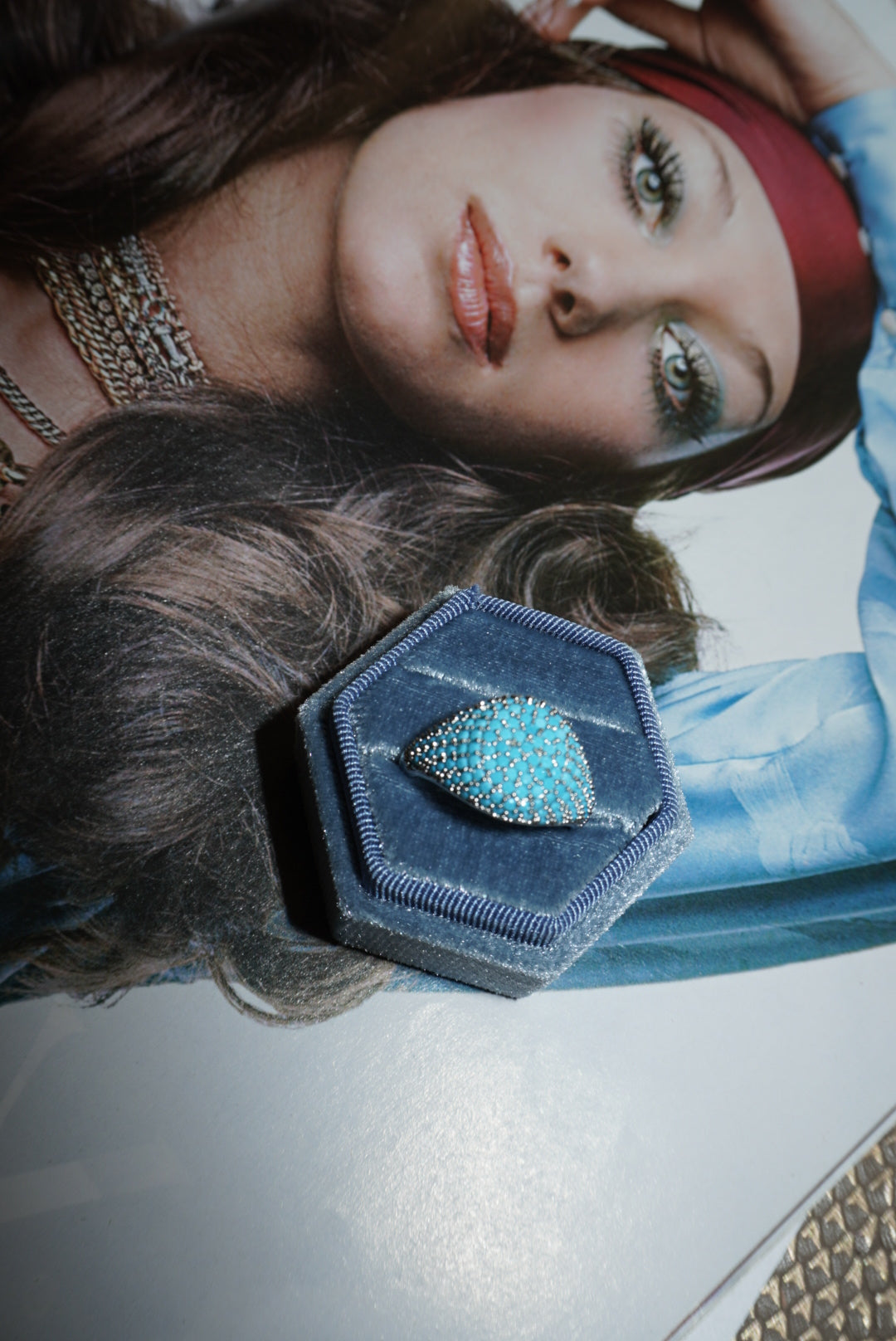 Anello Chevalier azzurro