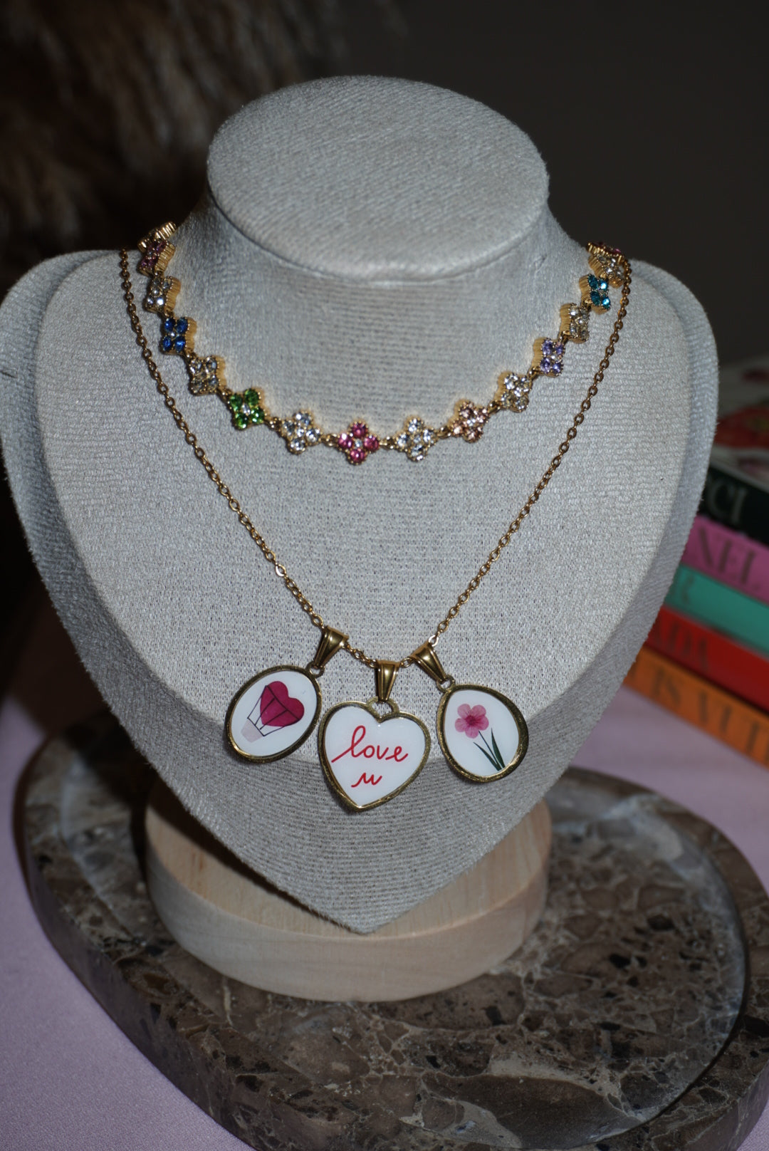 Combo Rainbow Collier + Collana