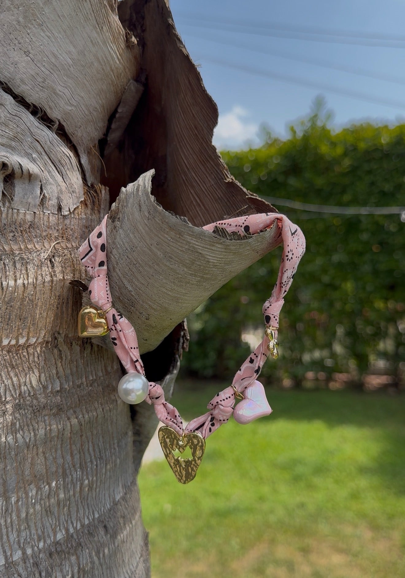 Chocker/Collana bandana pink