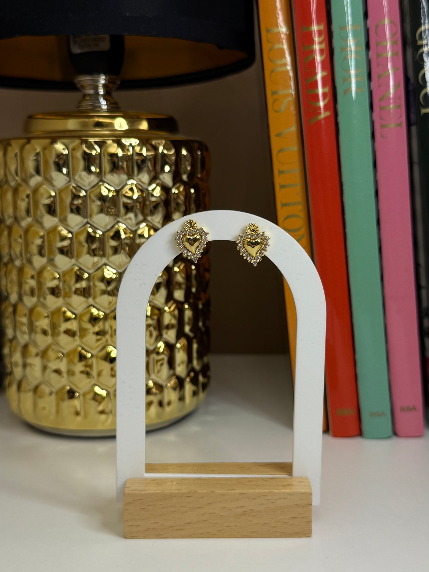 Orecchini Sacro cuore gold