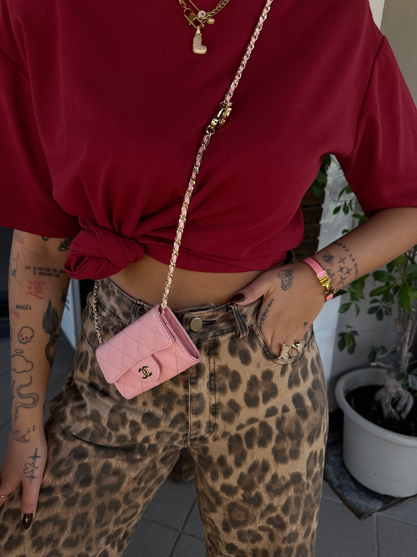 Combo pink luxury bag+bracciale