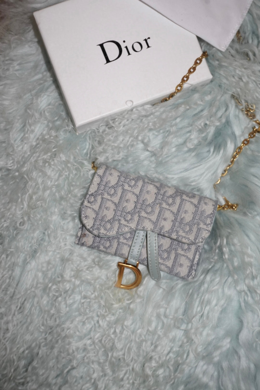 Mini bag CD azzurra