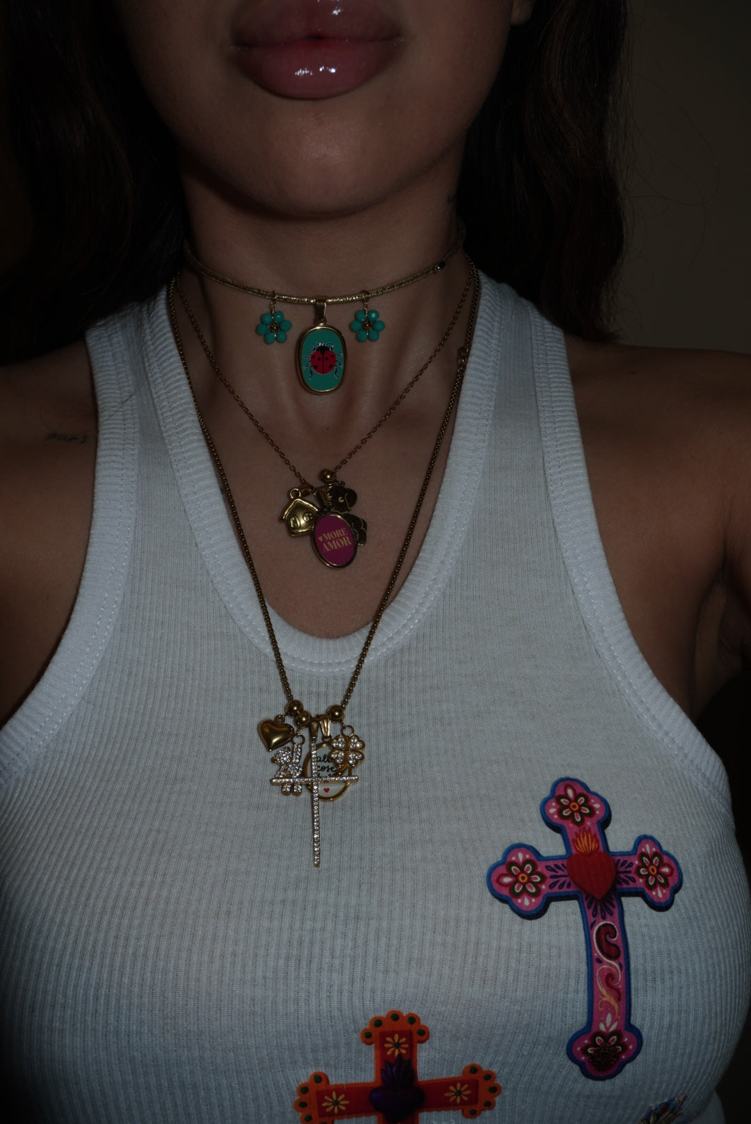 Chocker porta fortuna gold
