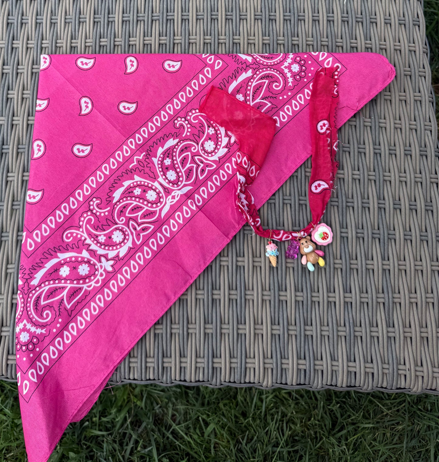 Combo fucsia Chocker + cavigliera