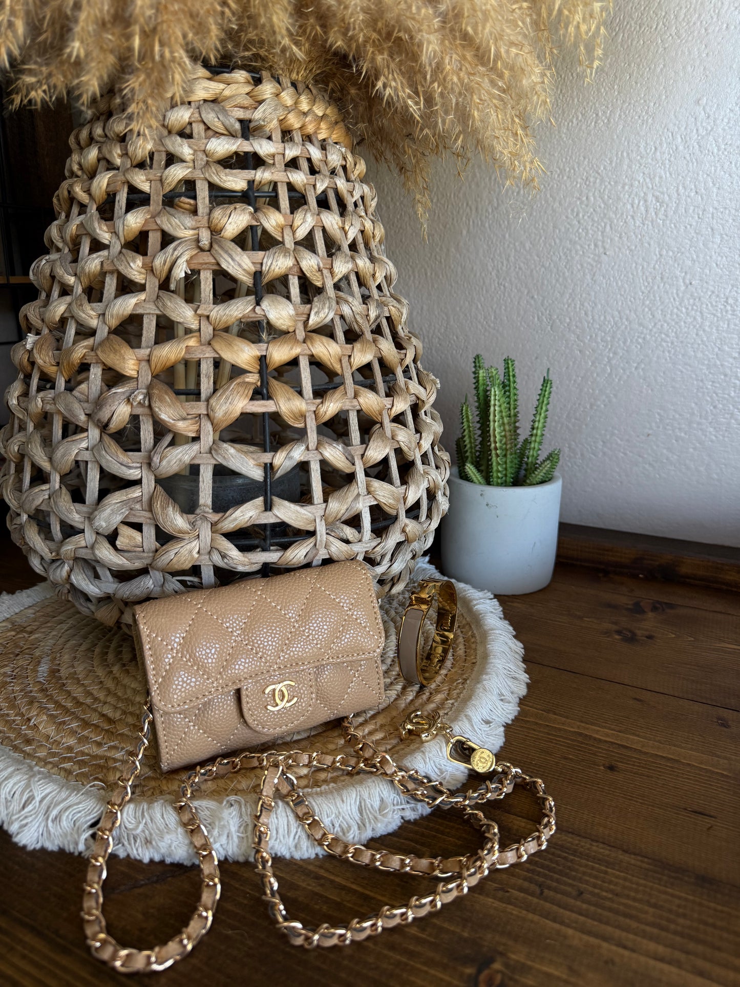 Combo luxury beige bag+bracciale