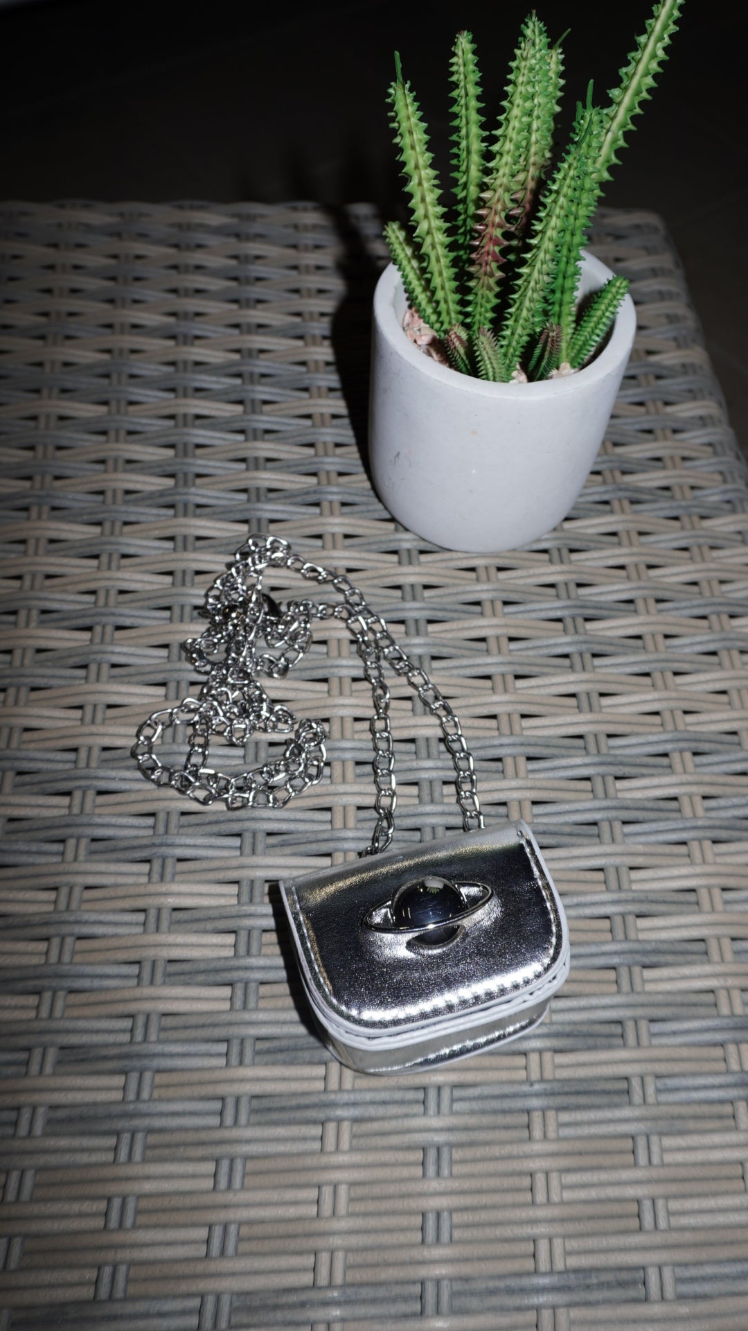 Mini bag Silver universe