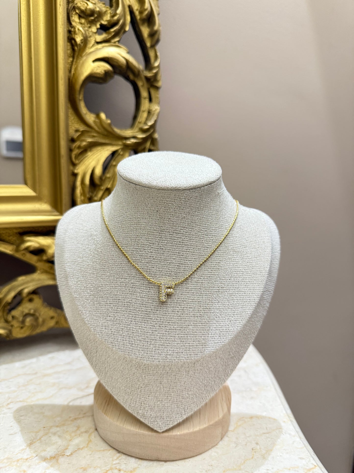 Collana Iniziali gold