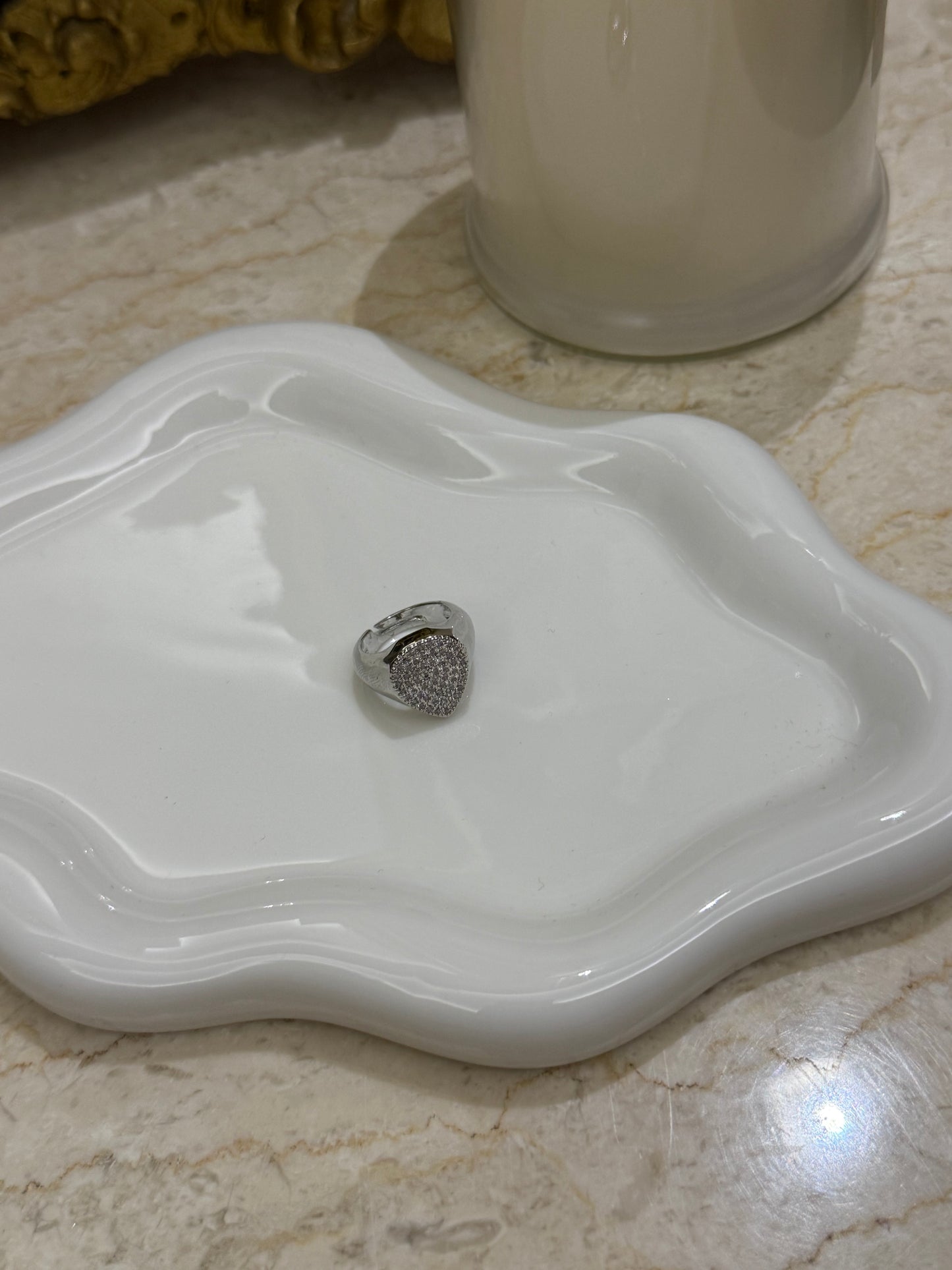 Anello goccia silver