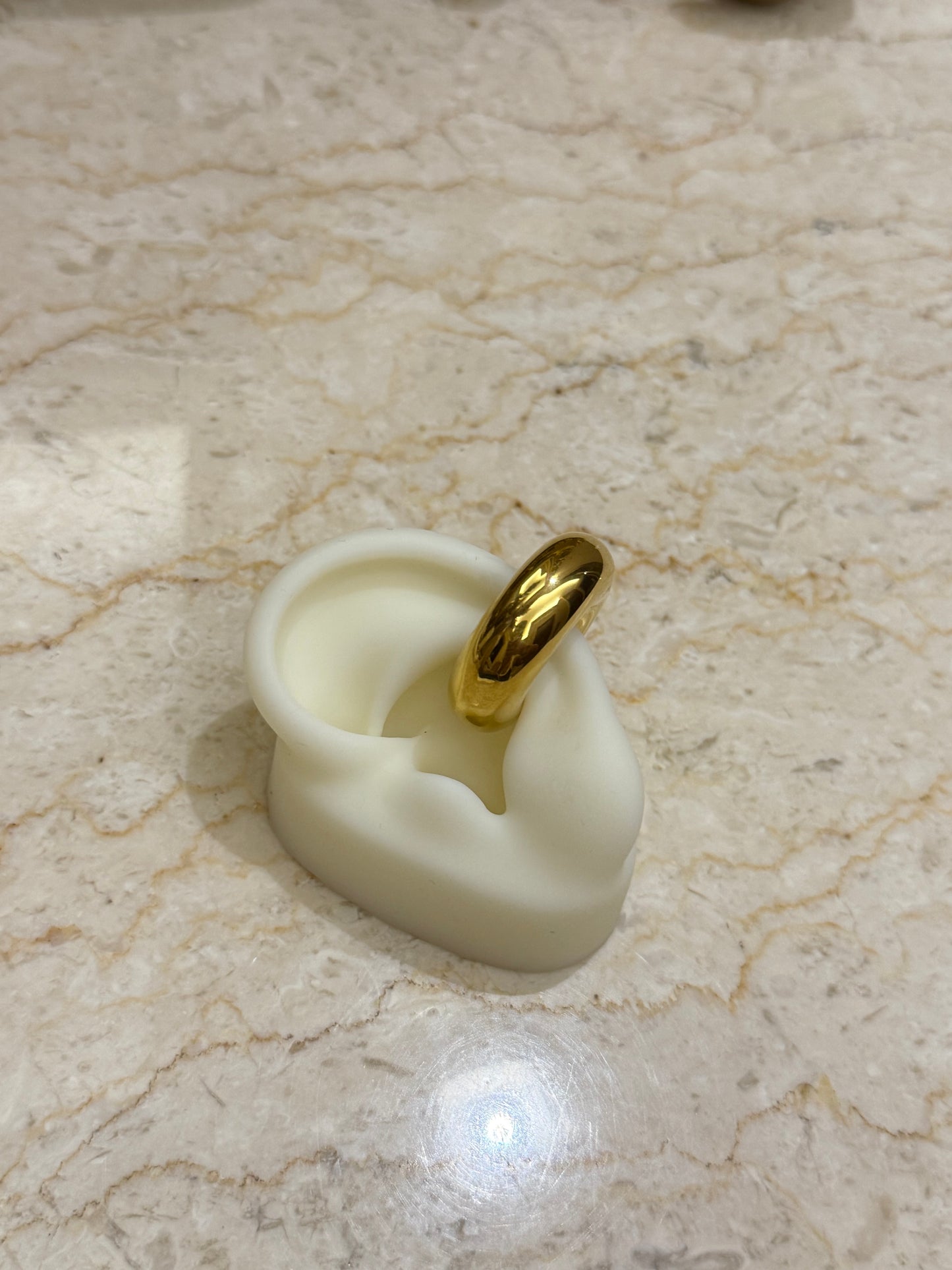 Earcuff bombato gold