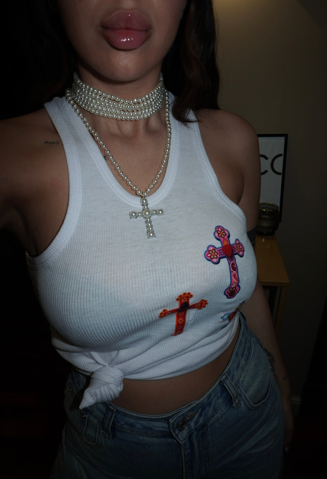 Collana Crois in perle