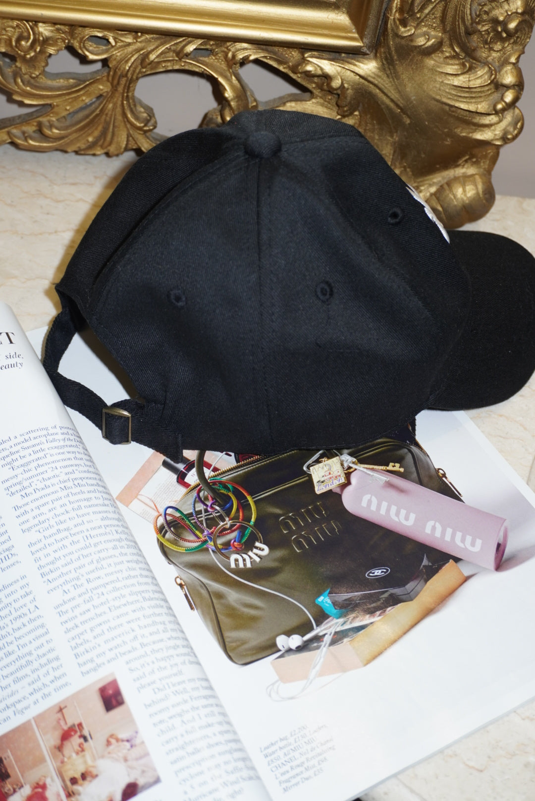 Berretto Alo nero regolabile