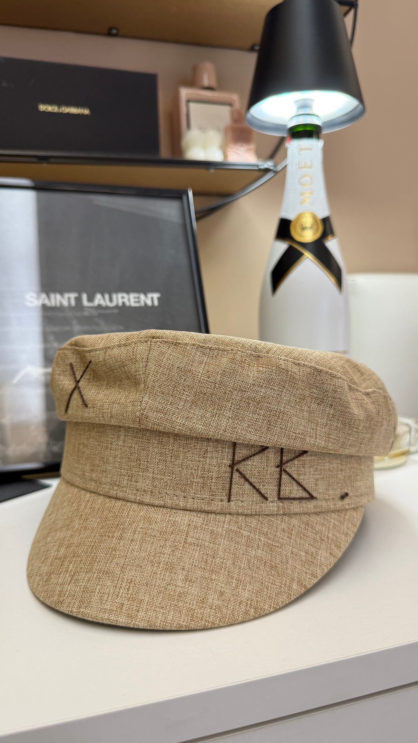 Cappello Rb misto lino
