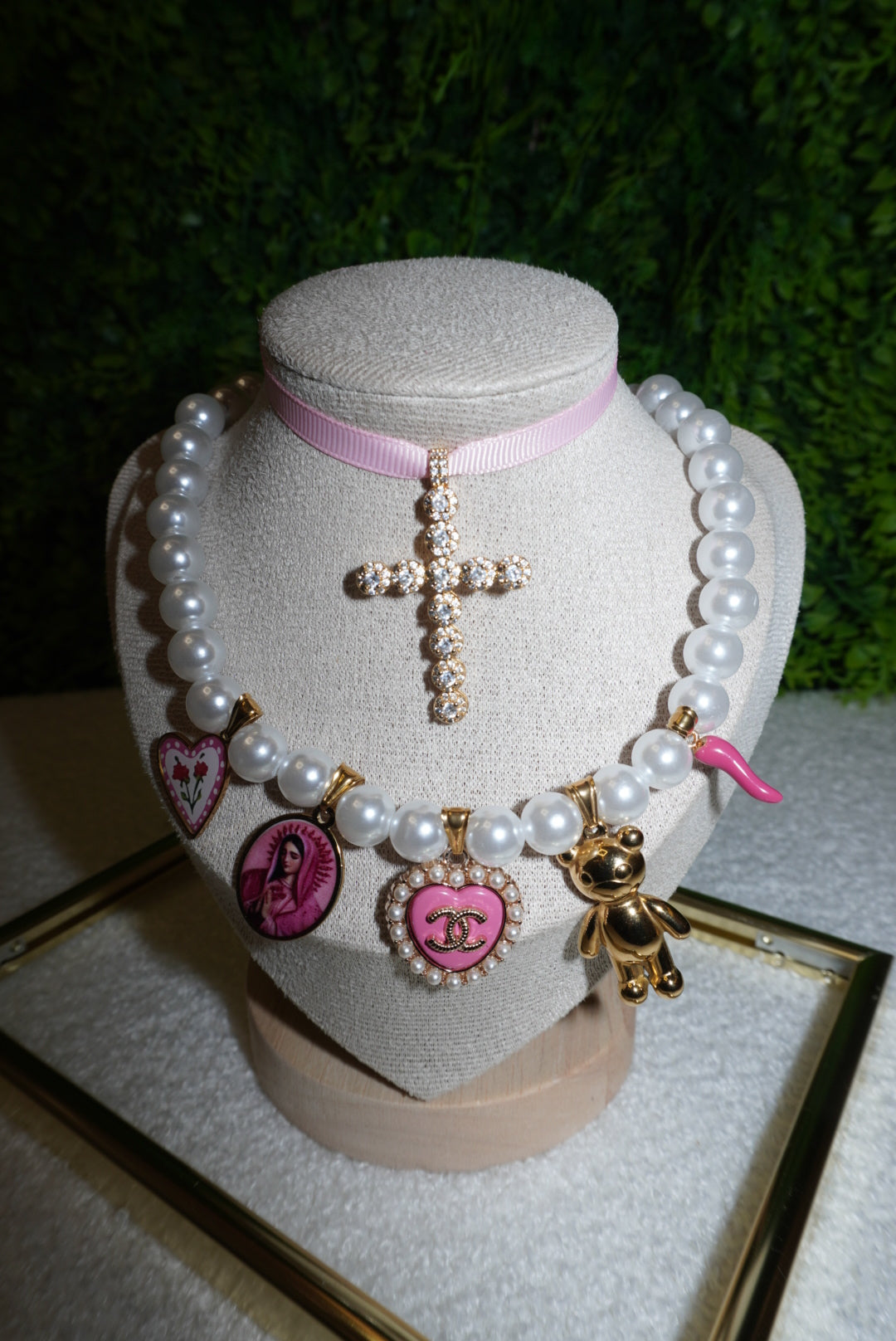 Combo Lulu pink (Chocker+Collana)