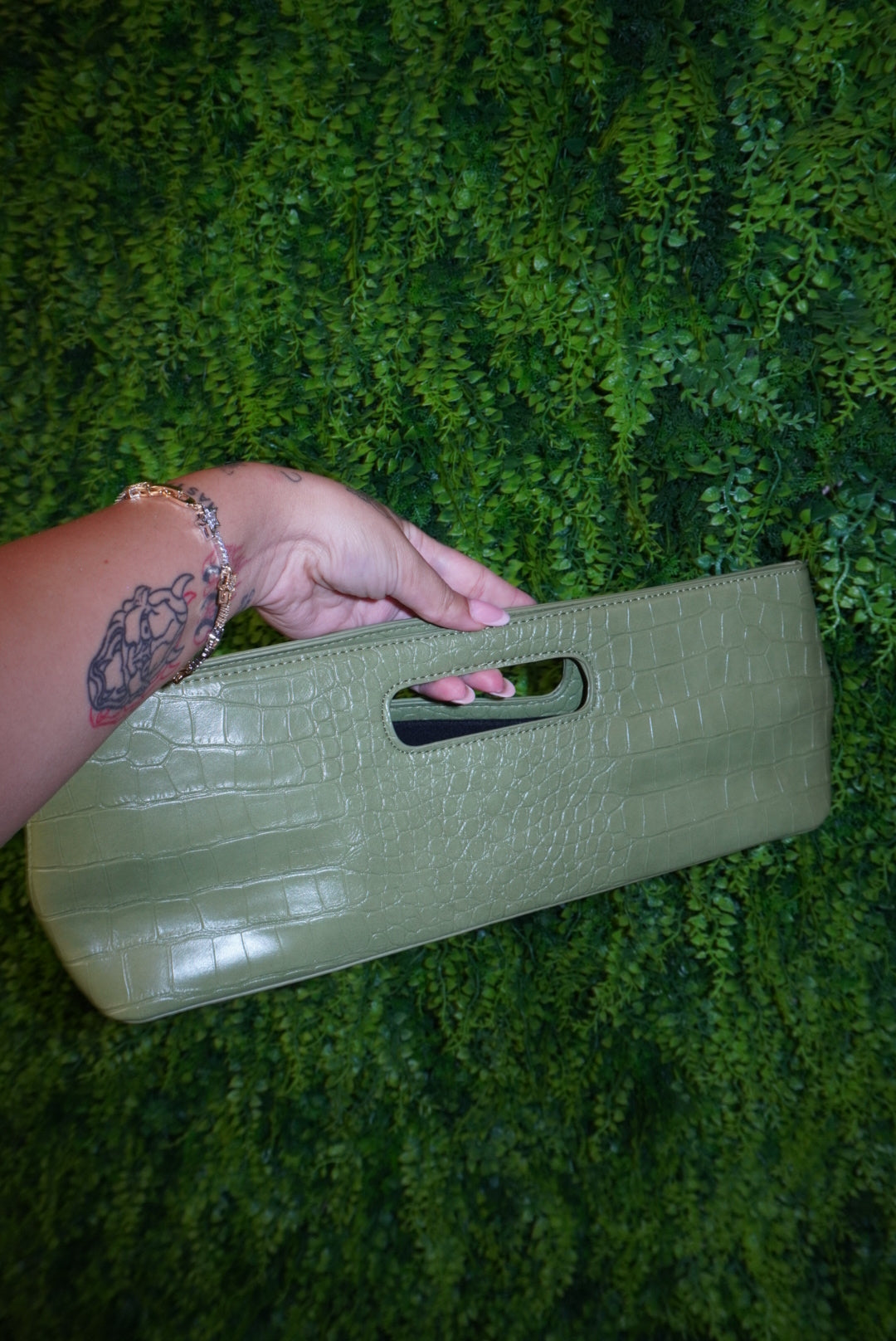 Bag Longuette verde/bordeaux