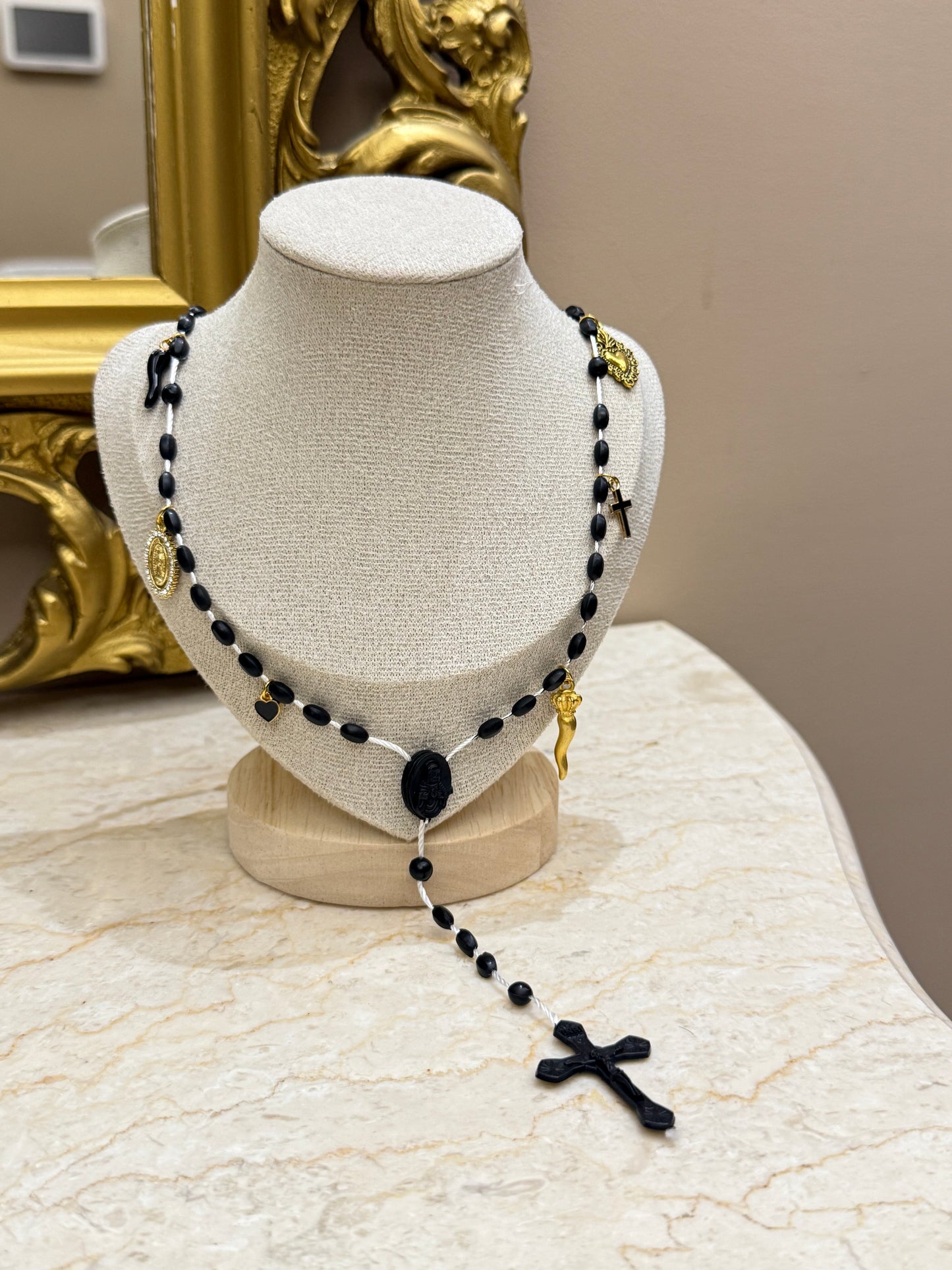 Collana Rosario black