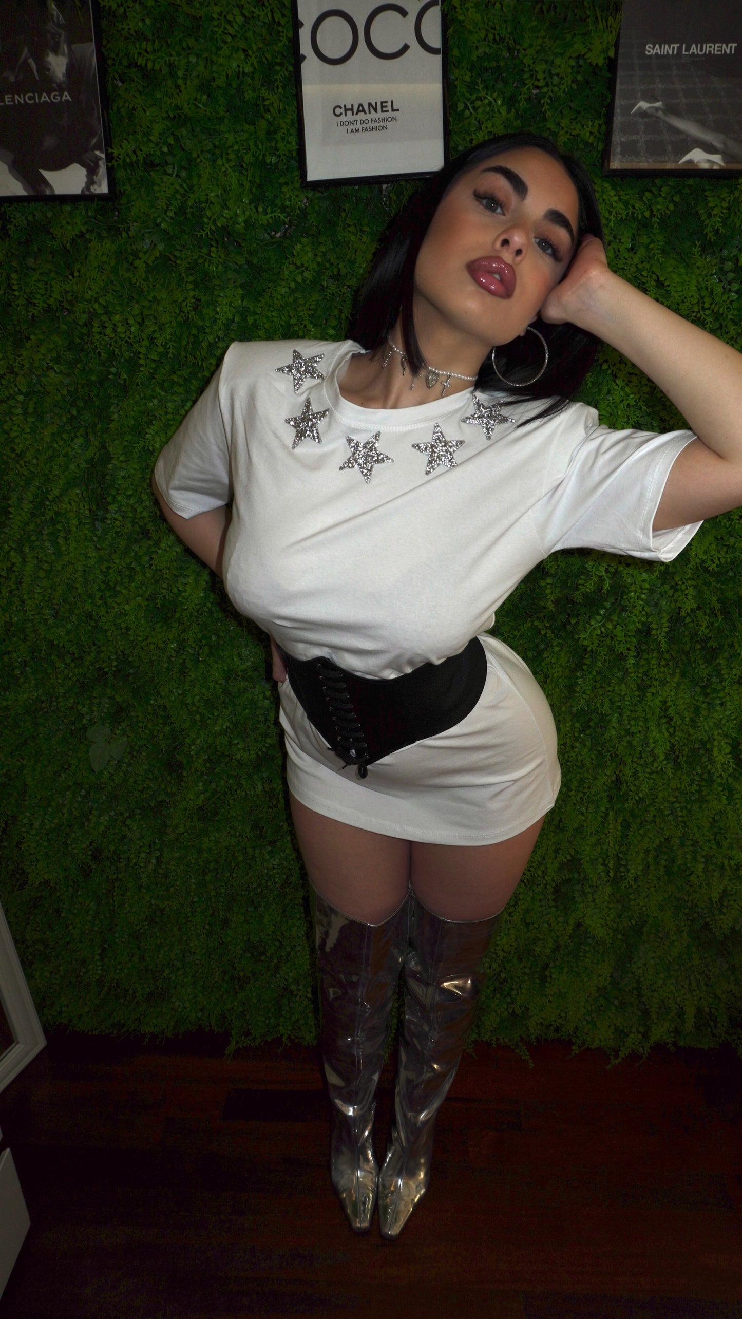 Shirt Elowen stars tg unica