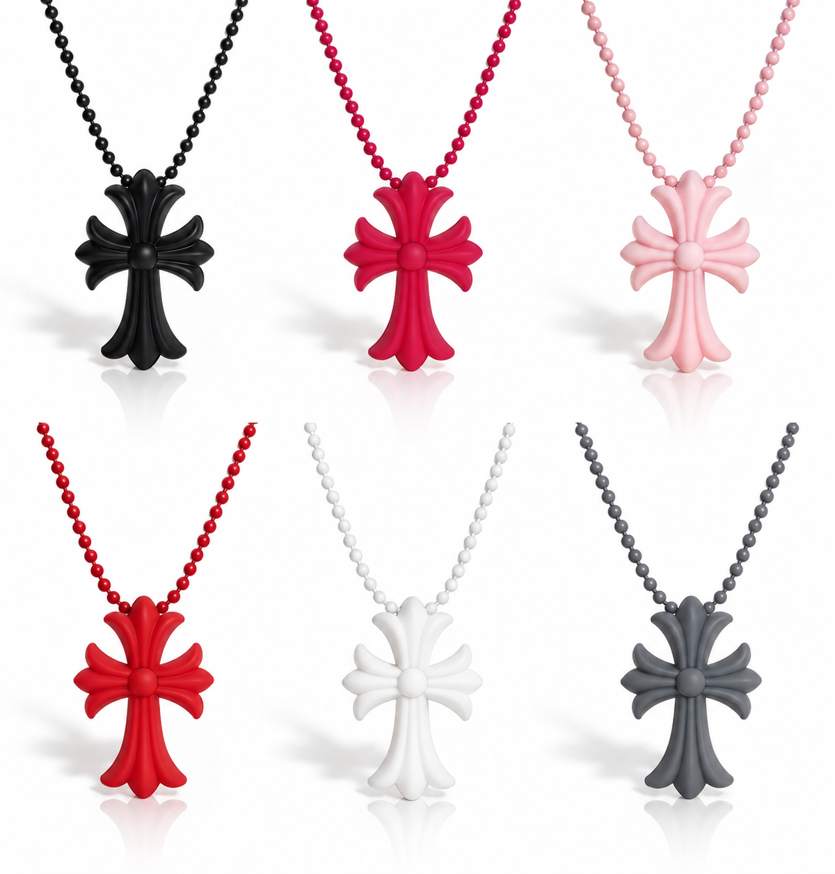 Collana croce chrome