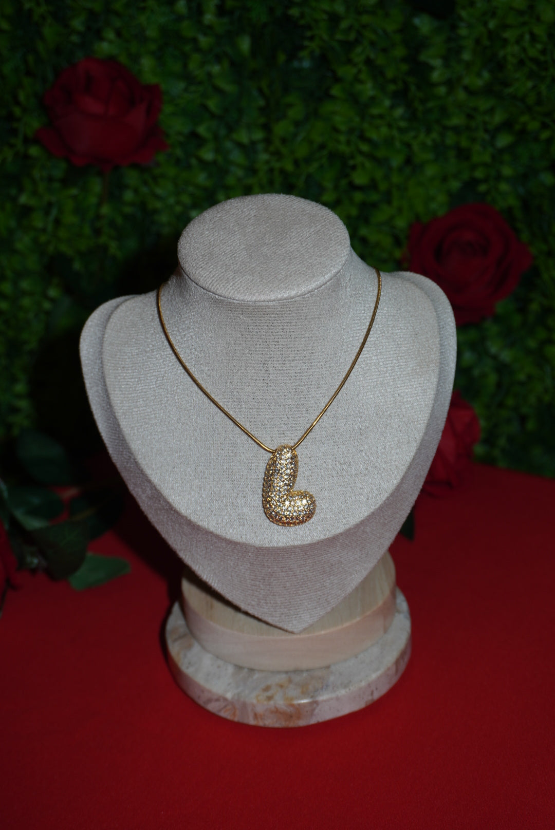 Collana personalizzata con iniziale big Gold