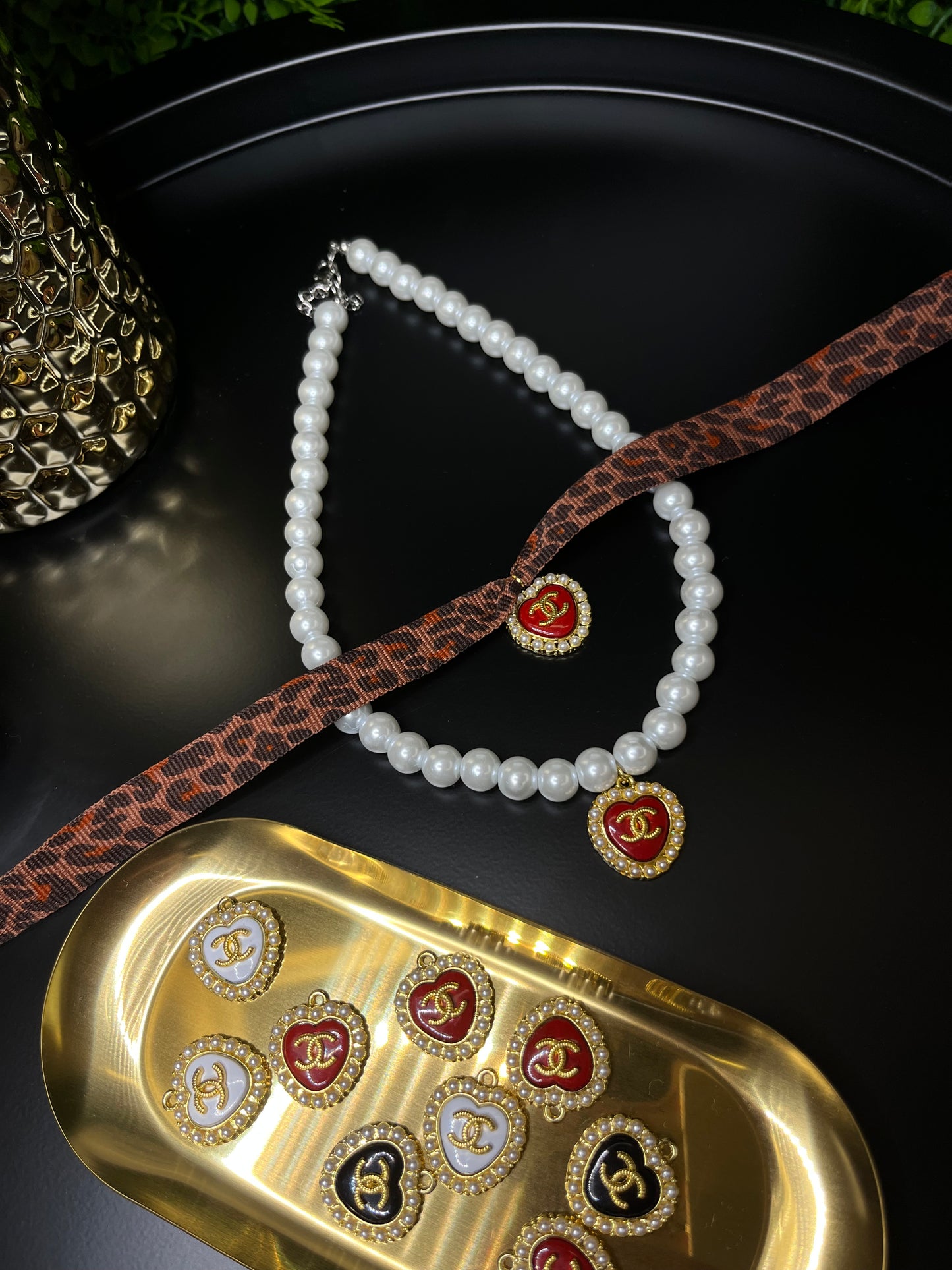 Combo animal Chanel vintage Red