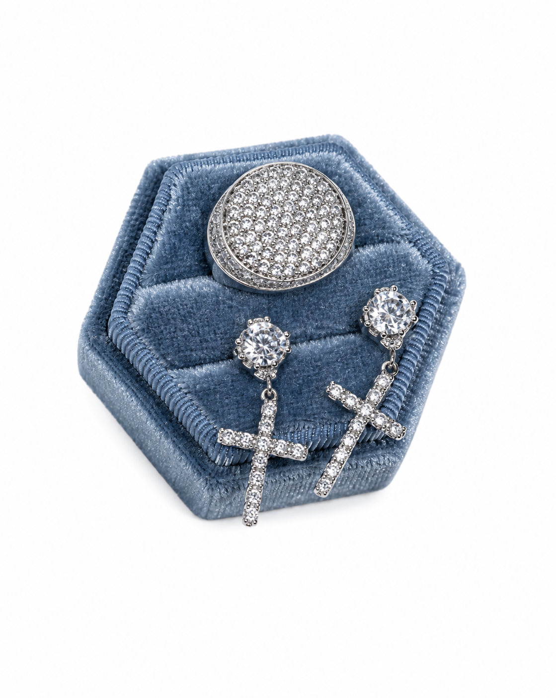 Combo Santuary silver orecchini + anello