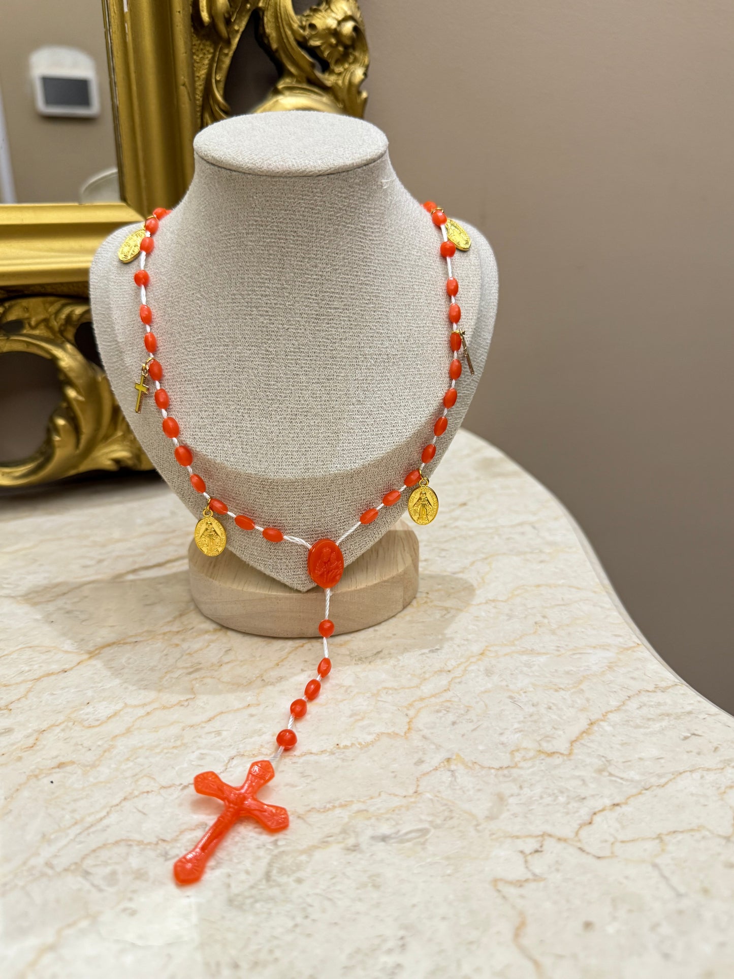 Collana Rosario arancio