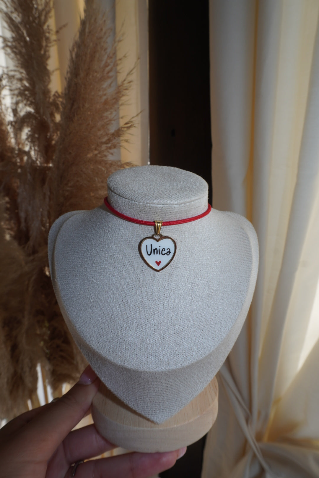 Chocker rosso Unica