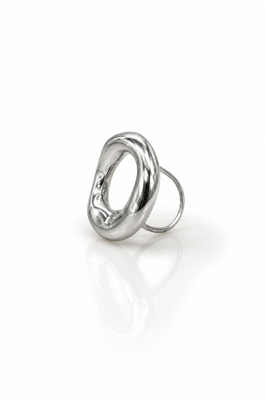 Anello Silver sfera regolabile