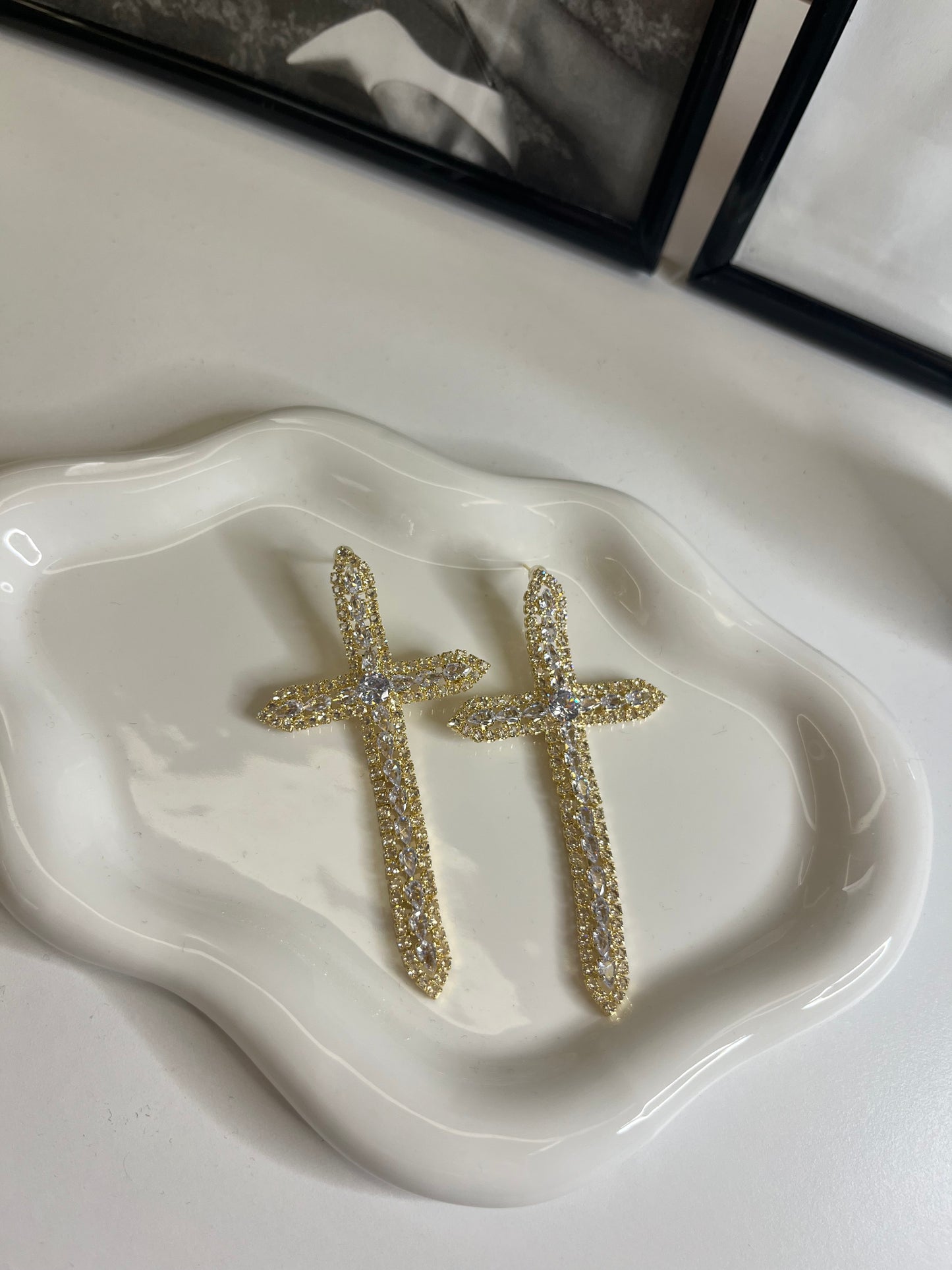 Orecchini Croce Swarovski