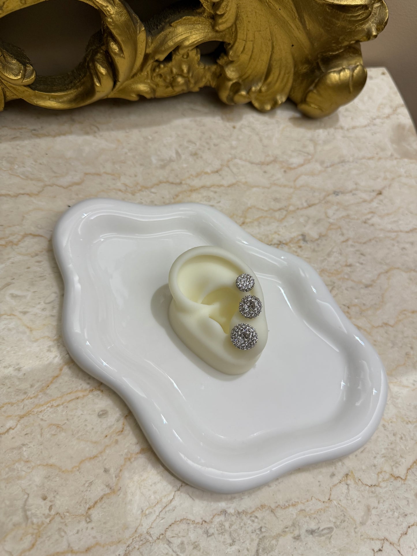 Set bottone Lumora silver (3 coppie)