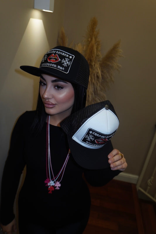 Cappello Chrome black-red