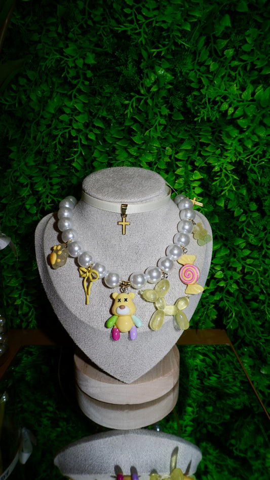 Combo yellow collana + Chocker