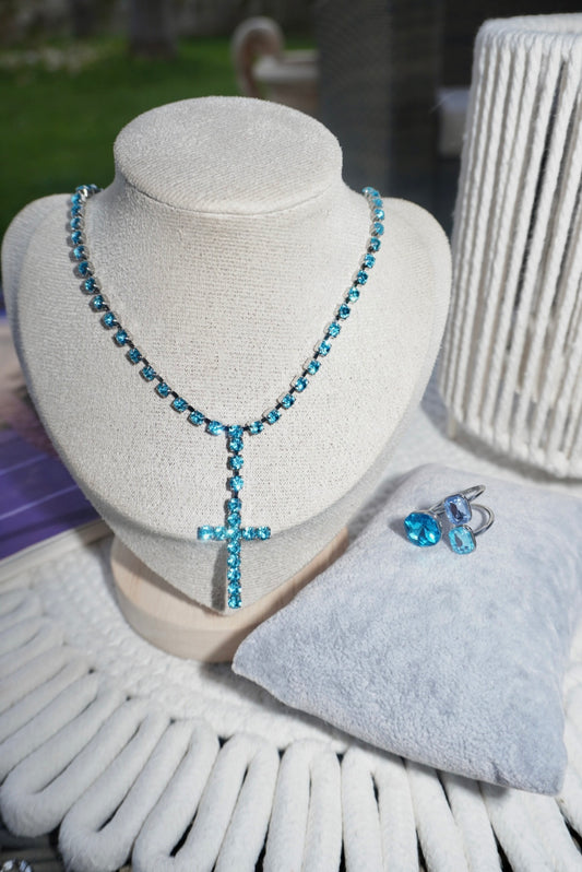 Combo Collana + Anello blue