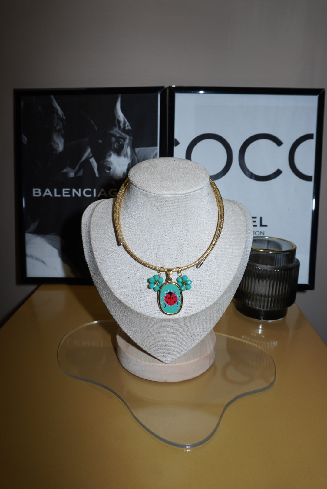 Chocker porta fortuna gold