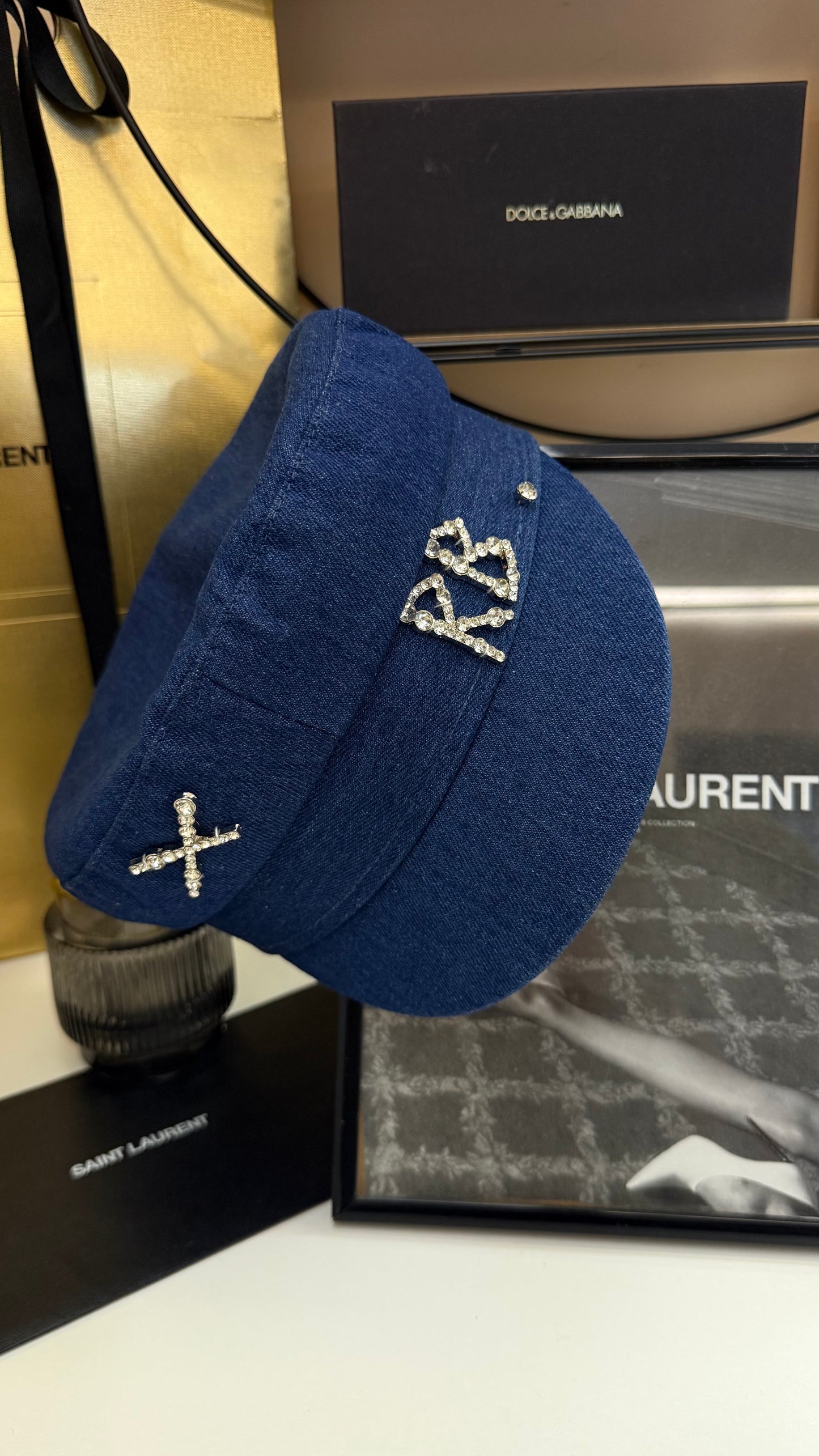 Cappello Rb in denim