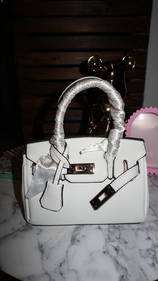 Bag Iris white con foulard