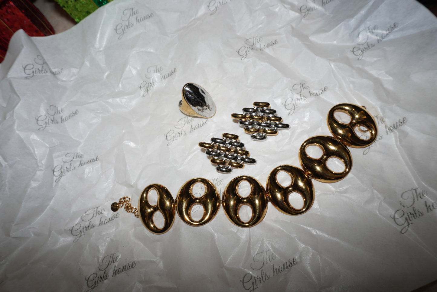 Combo Bracciale + Orecchini + Anello