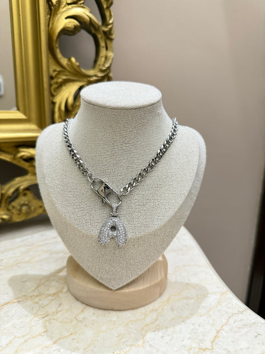 Chain con iniziale silver in pre order