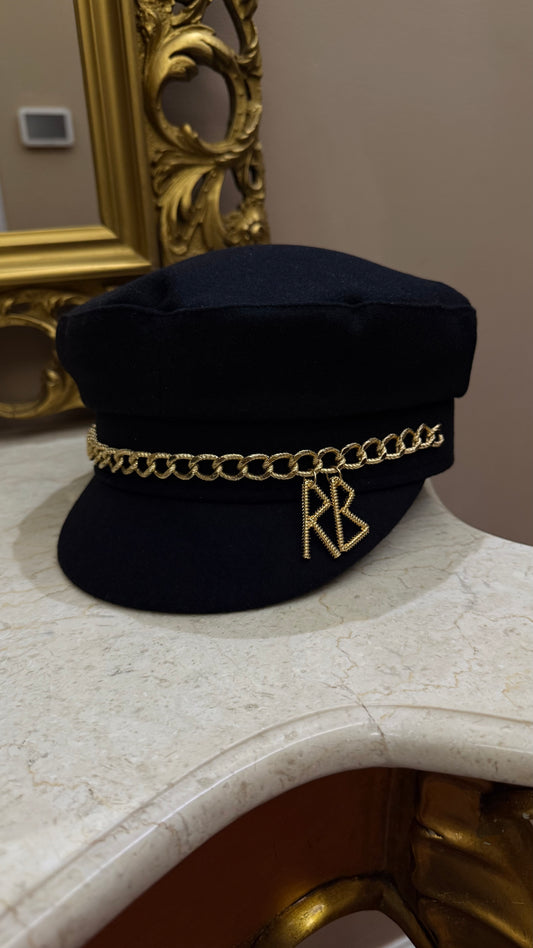 Cappello Rb con catena gold