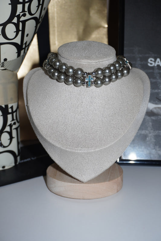 Chocker Maddy grey