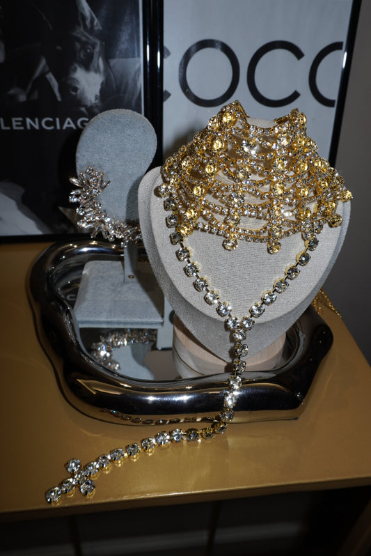 Combo Michelle gold Orecchini+Chocker+Collana