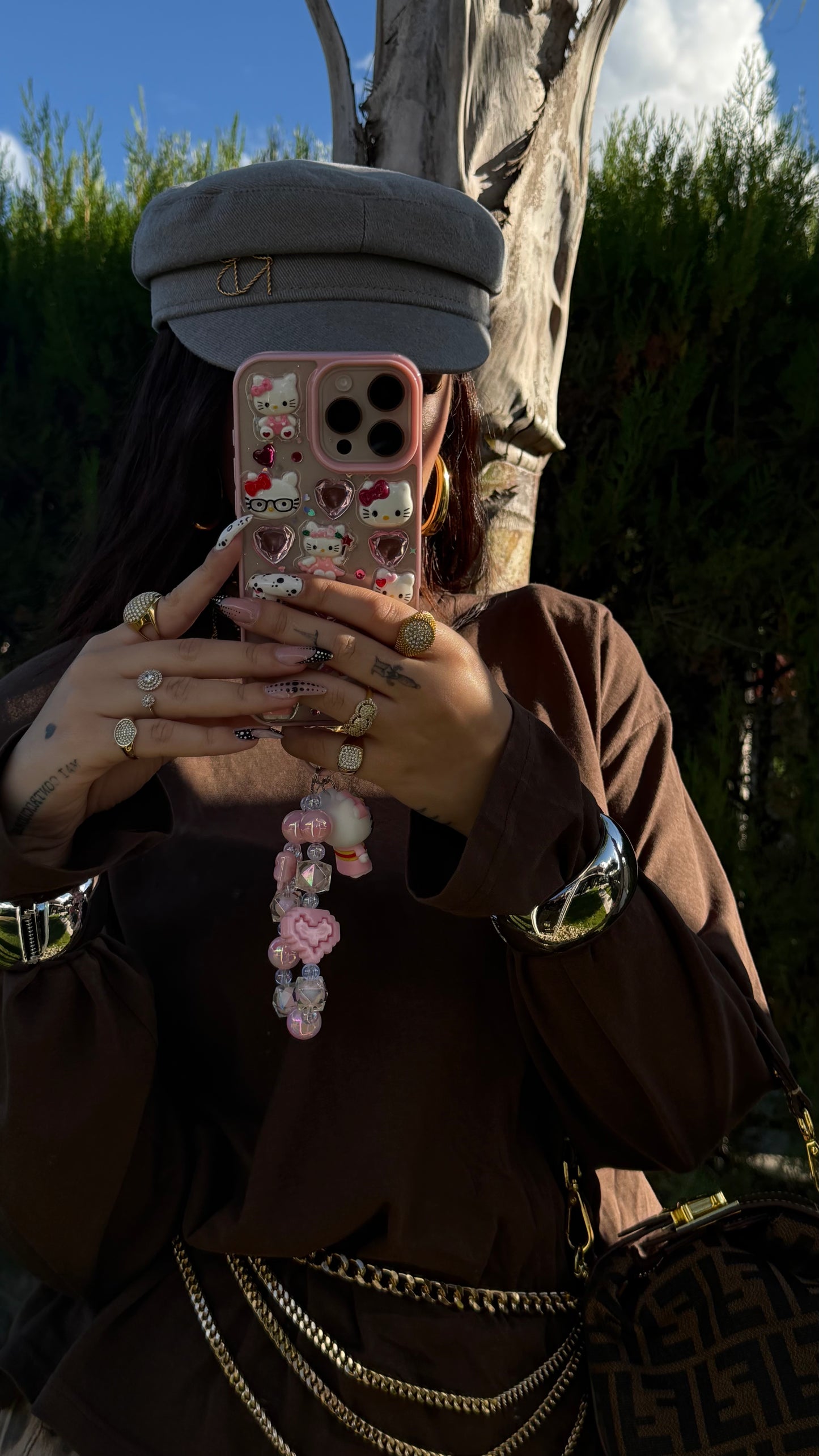 Cappello Rb grigio/oro