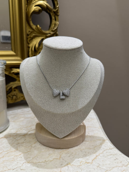 Collana Iniziale e cuori silver