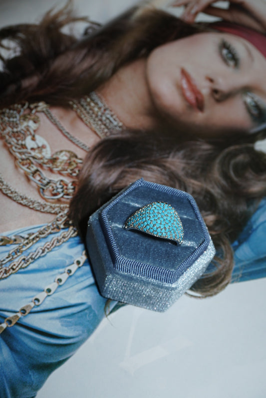 Anello Chevalier azzurro