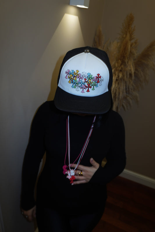 Cappello Chrome rainbow cross