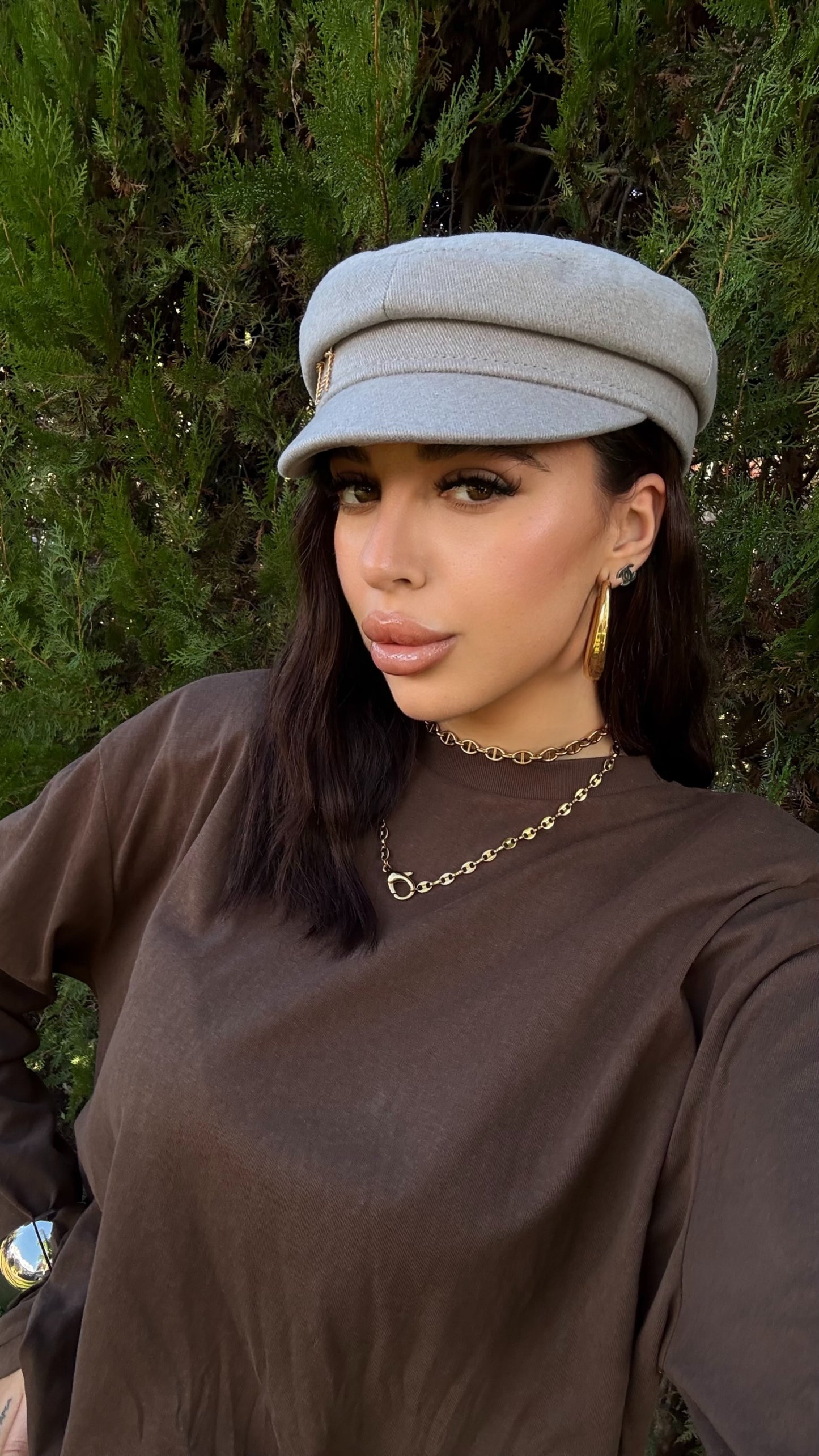 Cappello Rb grigio/oro