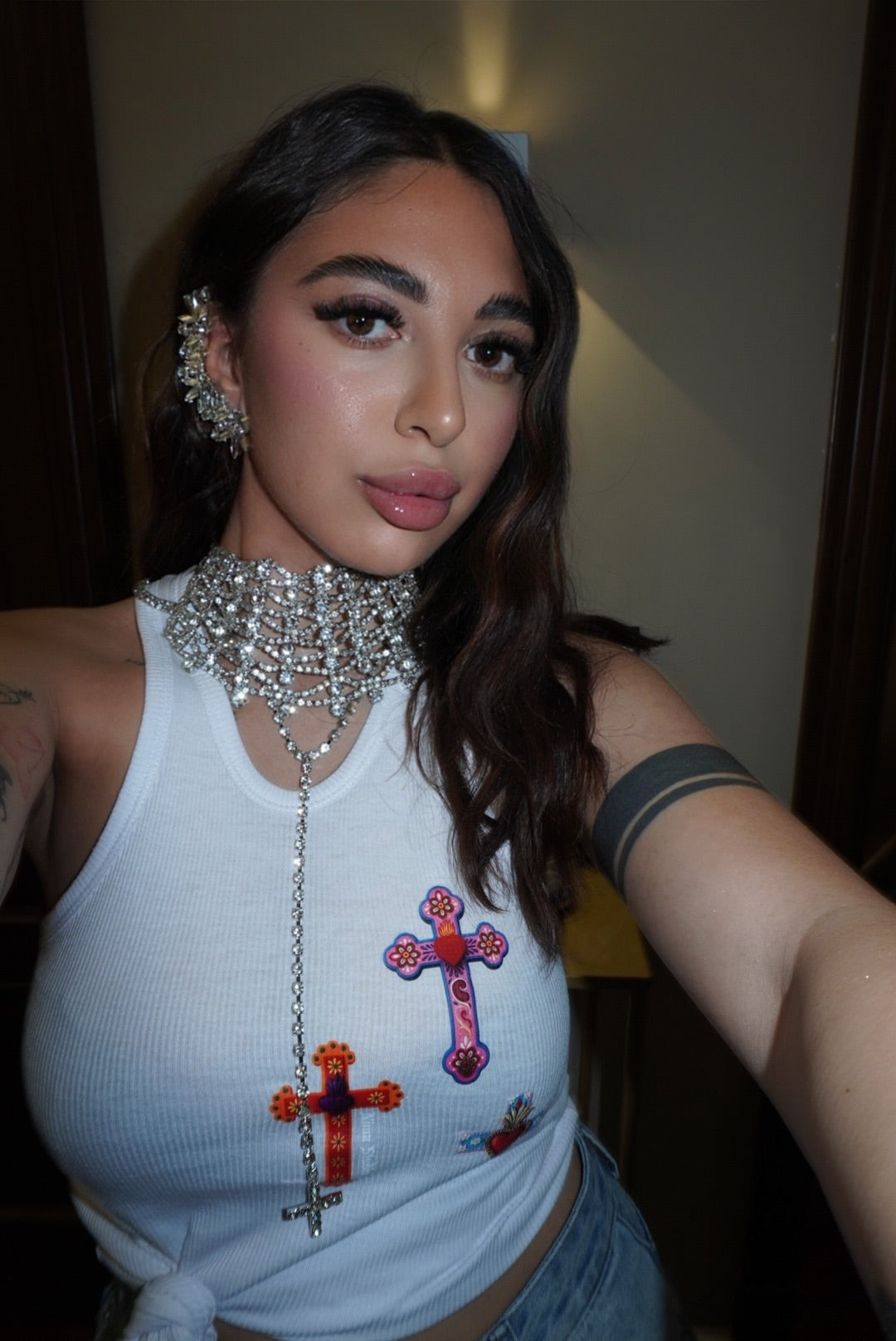 Combo Michelle silver Orecchini + Chocker + Collana