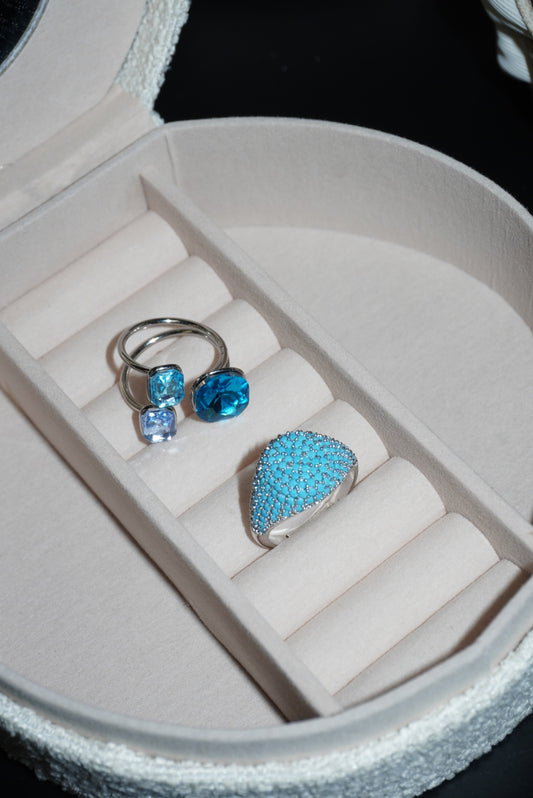 Combo blue 2 anelli