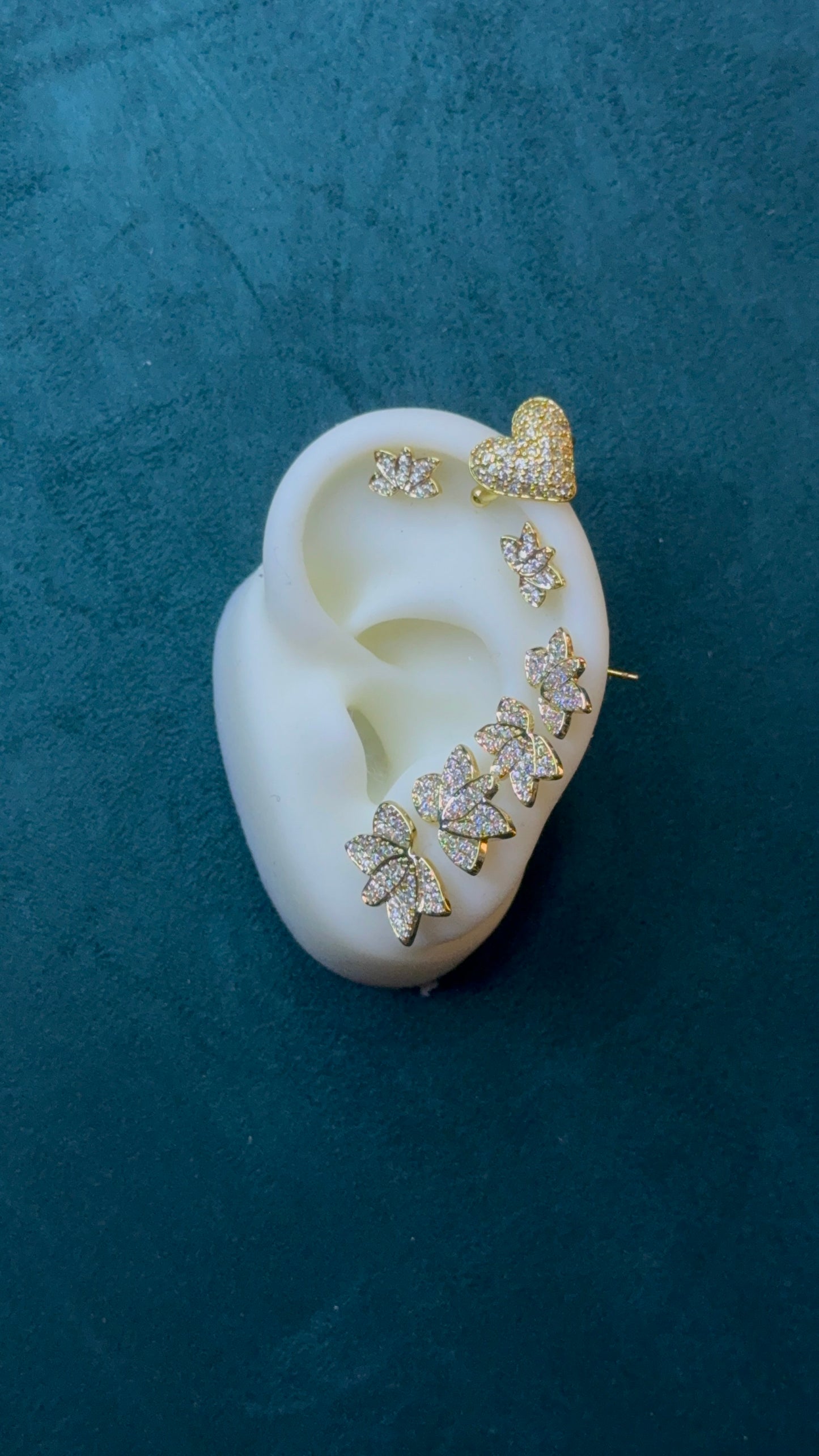 Set Arya+ Earcuff love gold